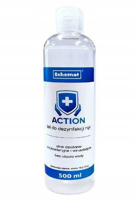 ACTION ŻEL DEZYNFEKCJA RĄK 500ML