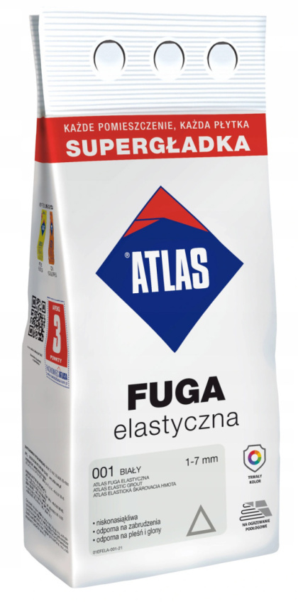 ATLAS FUGA ELASTYCZNA BIAŁY 2KG