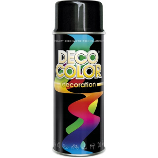 DECO COLOR CZARNY POŁYSK 400ML RAL 9005