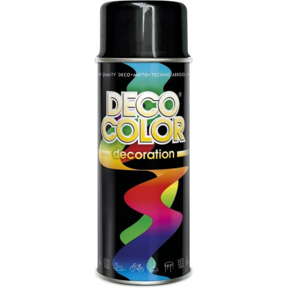 DECO COLOR CZARNY POŁYSK 400ML RAL 9005