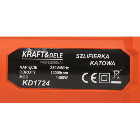 SZLIFIERKA KĄTOWA 125MM 1400W