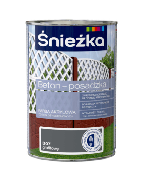 ŚNIEŻKA BETON-POSADZKA GRAFITOWY 0,8l